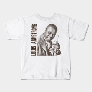 Vintage Young Louis Armstrong Kids T-Shirt